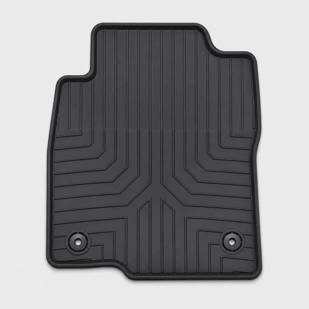 Tapis de sol à clips de fixation présenté seul sur fond clair